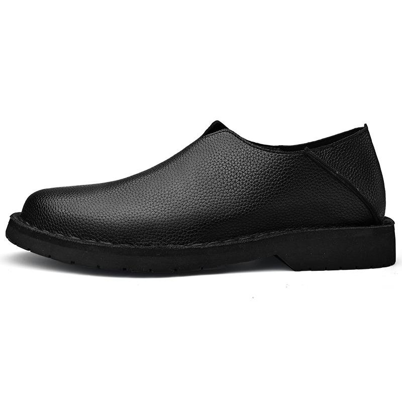 Genuine Leather Mens Shoes Summer New Men Casual Shoes Business Male Loafers Driving Shoes Soft Flats Comfortable Slip-On Flats