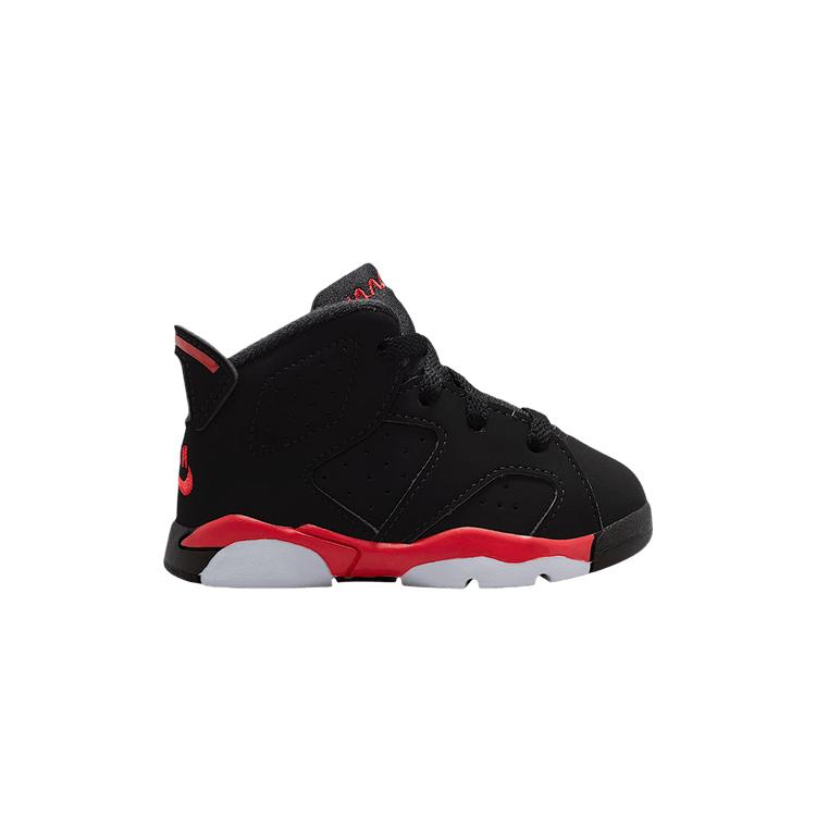 

Air Jordan 6 Retro TD Reverse Infrared Salesman Baby Sneakers Black Light-Crimson IQ1280-001 27