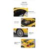 1/32 Scale BMW M6 Taxi Alloy Car Toy Diecast Metal Model Sound Light Pull Back Children Toy Home Decoration Ornaments Children Gift