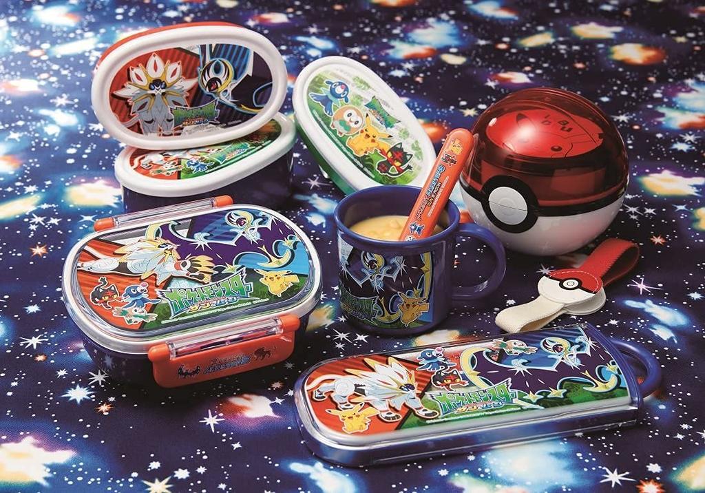 Skater Pokemon Monster Ball Bento Pocket Monster Lunch Box with Accessory Box, Organizer, LMS3-A