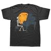 Funny Skeleton Playing Piano Moon Halloween Music Tshirts Men Fashion Casual Tshirt 100 Cotton Loose Oversized T Shirt Summer