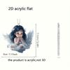 Angel Wings Acrylic Pendant - Versatile 2D Decoration for Car Mirrors, Bags and Key Chains - Perfect Couple Gifts and Holiday Accessories