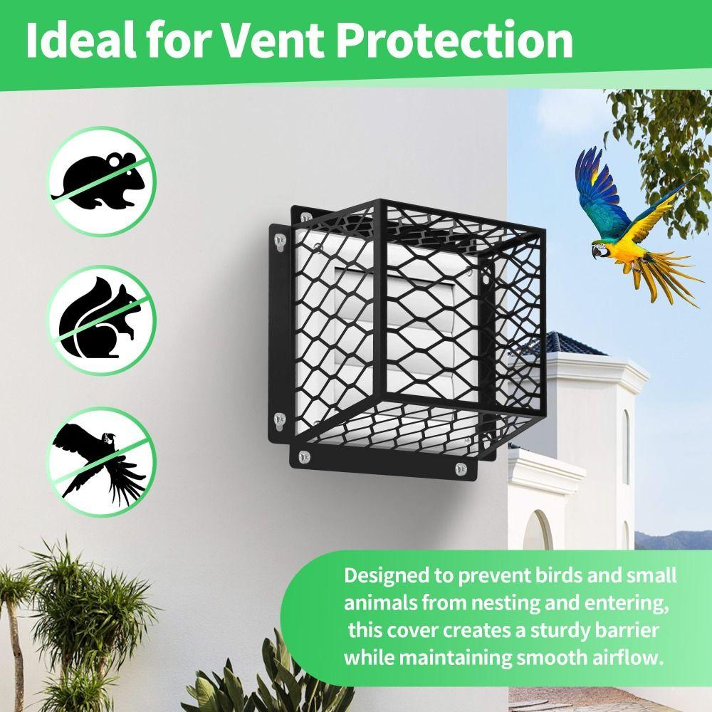 Weatherproof Outdoor Vent Cover Wear-Resistant Stainless Steel Exhaust Protector Sturdy Construction Rustproof Vent Guard