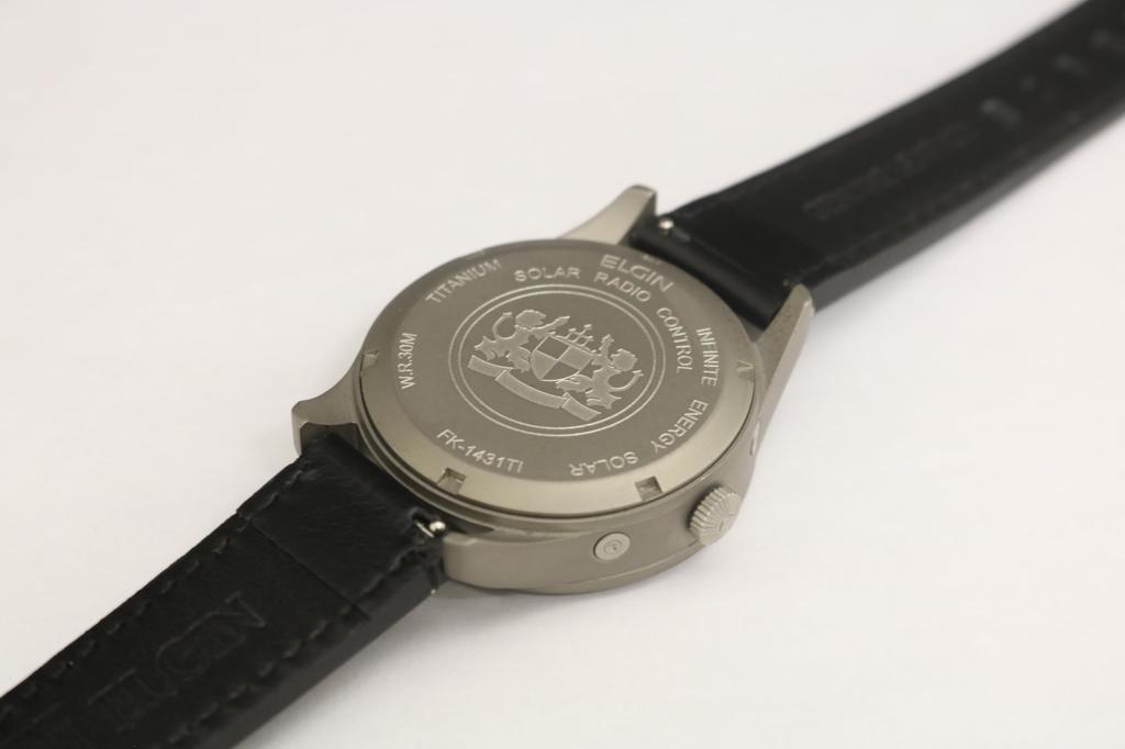 ELGIN Titanium Solar Watch Radio-Controlled FK1431TI-BP