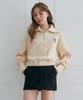 5OML High-Neck Half-Zip Wool-Touch Ribbed Knit (Cream)