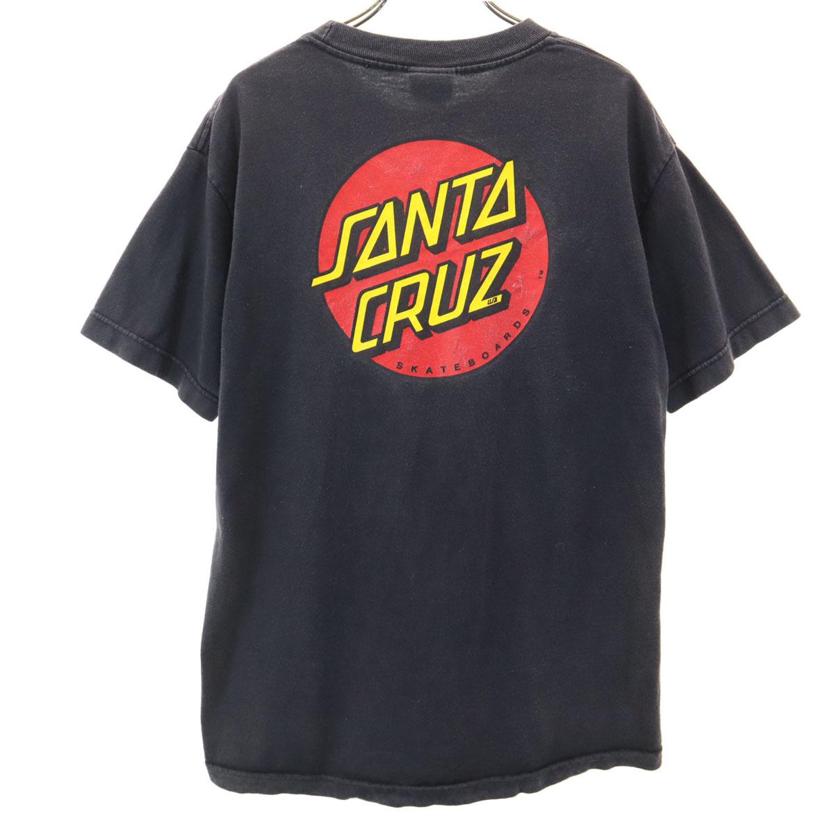 

SANTA CRUZ 90s Old Back print Short sleeve T-shirt M black NHS Men s Used