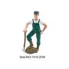 Farm Character Model Keeper Figurines, Realistic Farmer People Figures Statues for