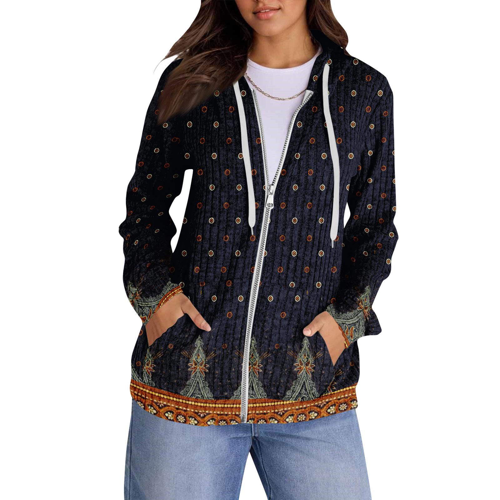 

Толстовки с капюшоном для женщин, модные топы, повседневная осенняя мода, свитшот с длинным рукавом и карманами, легкий пуловер L тёмно-синий