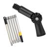 180 Degree Rotating Head Extendable Window Cleaner Heavy Duty Stainless Steel Telescoping Pole For High Reach Indoor Outdoor Cleaning