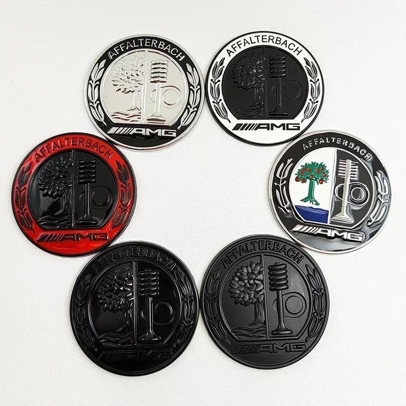 Car Sticker For Benz 6.5cm Apple Tree Logo AMG Metal Car Emblem Rear C Pillar Side Badge for Mercedes Benz A C E GLA GLC GLE Sti