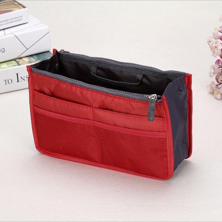Large Portable Double Zipper Toiletry & Cosmetic Bag - Korean Style Multifunctional Storage Liner
