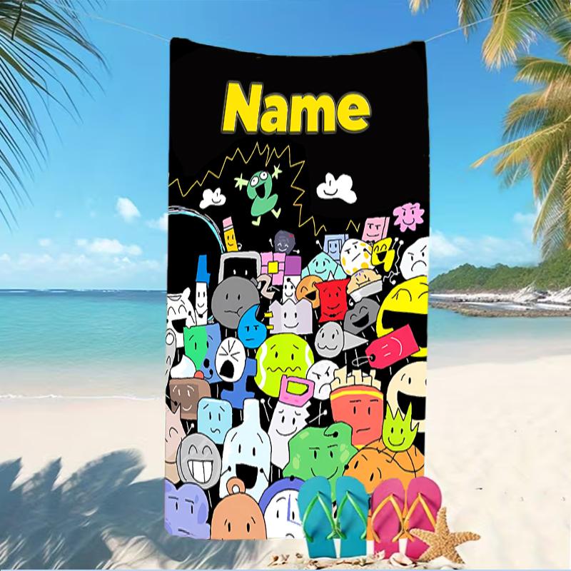 Customizable Personalized Beach Towels Nanimate Insanity Themed designs.Suitable for the Beach, Yoga, Sports;ideal As Beach Accessories