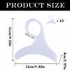 10pcs White Plastic Wardrobe Hooks - Durable Handbag Hangers with Smooth Surface, Perfect for Organizing Accessories and Bags