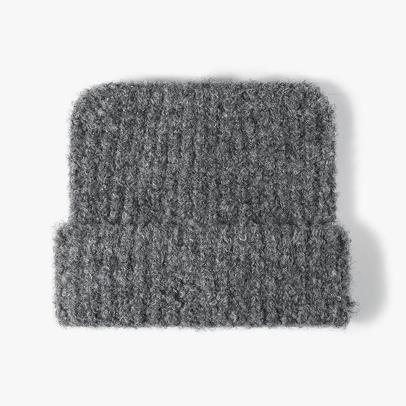 Wool Knit Beanie Hat For Women With Cat Ears Warm Breathable Windproof Winter Autumn