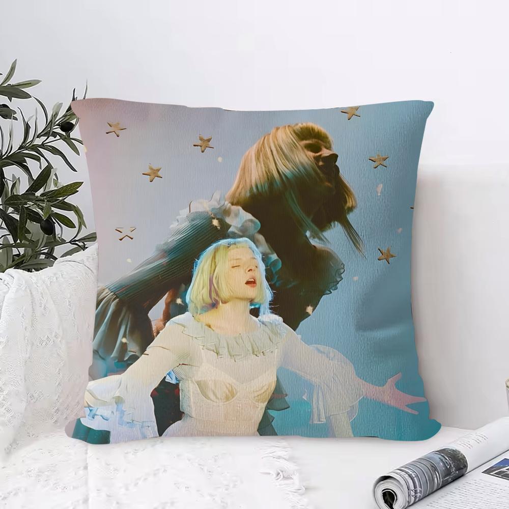 

Album A-Aurora Singer Pillow Case Ultra Soft Skin Friendly Fabric Cloud Like Comfort & Concealed Zipper 12x12Inch