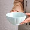 Jingdezhen Underglaze Celadon Pumpkin 7-inch Ceramic Soup Bowl