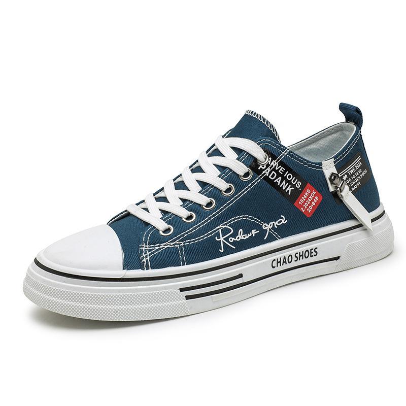 

Men s shoes summer breathable versatile student classic cloth shoes sports casual canvas shoes youth soft sole 44 синій