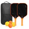 Carbon Fiber Pickleball Paddle 16mm Thickness T700 Grade Professional Non-Slip Grip Indoor Outdoor Court Use