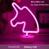Korean Style Flamingo LED Neon Night Light - Decorative Christmas Fairy Accent with Round Base