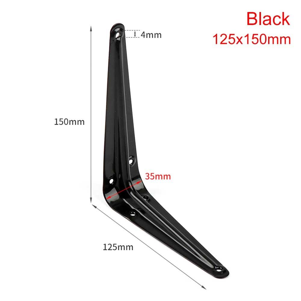 1Pcs New 4-14inch Triangular Bracket Support Wall Mount Hanging L-shaped Mounting Bracket Black White Fixed Shelf Corner Brace