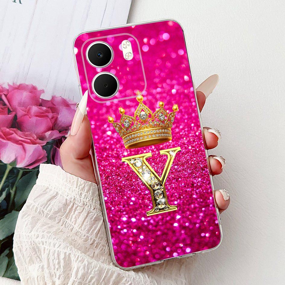 For OPPO A5x 4G Case CPH2725 Cover Luxury Crown Letters Soft Silicone Transparent Phone Cases For OPPO A5x Coque A 5x 2025 Funda