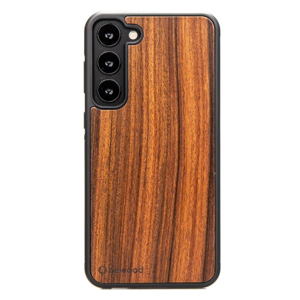 Bewood Wooden Case for Samsung Galaxy S23 Plus, Rosewood Santos
