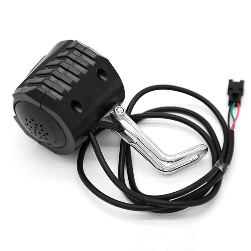 צופר לאופניים אור אופניים חשמליים 4 פנס קדמי לד 12W עמיד למים 2 ב-1 צופר ומפסק אור פנס לאופניים