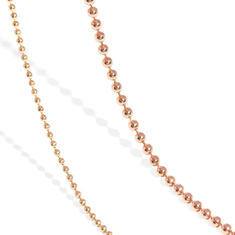 MAYBETOI 14k Basic Ball Chain Bracelet S