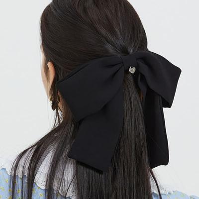 VVV Princess King Ribbon Hairpin _ Black