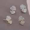 Stylish Faux Diamond Heart Stud Earrings for Women – Trendy High-End Fashion Accessory