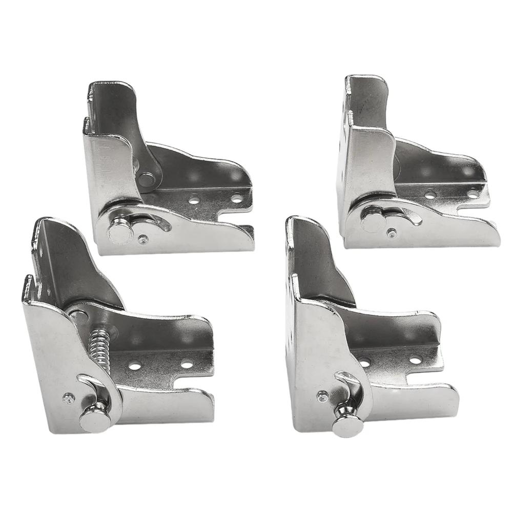 90 Degree Self-Locking Hinge Table Leg Brackets Table Chair Folding Hinge Support Brackets Furniture Leg Fixing Connection