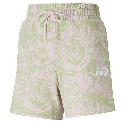 Floral Vibes High Waist Aops Shorts