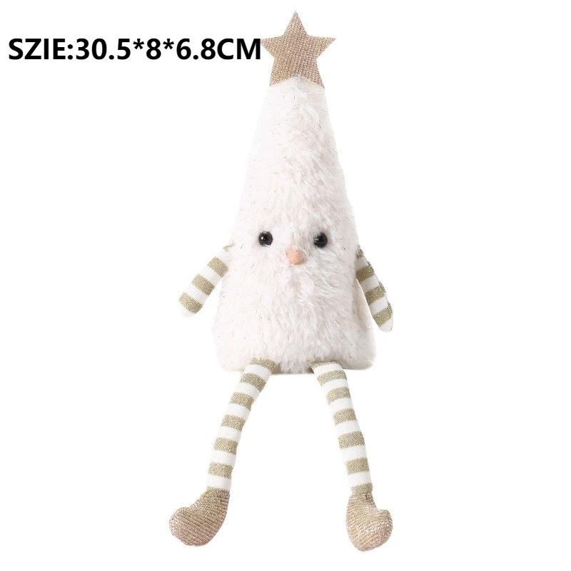 Christmas Tree Decoration Cute Mushroom Wreath Gingerbread Man Christmas Tree Ornament Soft Touch Doll For Kids Christmas Gift