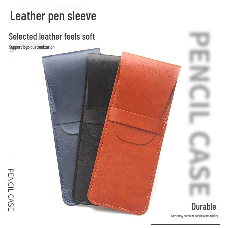 Leder-Federmäppchen mit hoher Kapazität: Langlebiger, Multifunktionaler Halter für Füllfederhalter, kleines Messer und Augenbrauenstifte mit Logo-Individualisierung