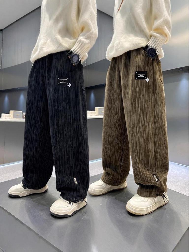 Boys' Trendy Street Style Loose Casual Sports Pants for Spring & Autumn 2025