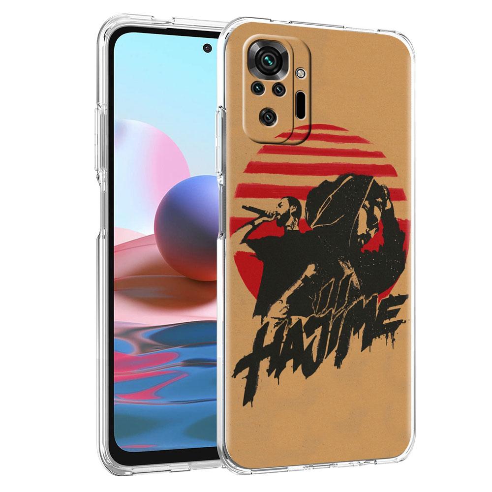 Soft Clear Case For Xiaomi Redmi Note 10 9 8 Pro 9S 10S 8T 9A 9C K40 7 9T 8A Silicone Phone Cover Hajime MiyaGi Andy Panda Funda