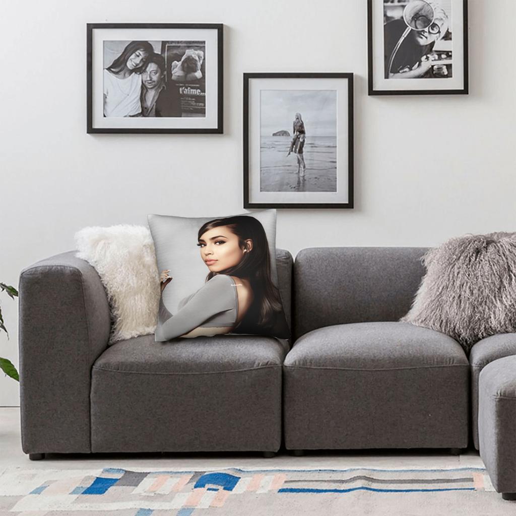 Actor S-Sofia C-Carson Pillow Cover  Novelty Pillow Case For Living Room Chair Soft Cushion Cover Birthday Present