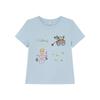 Women's Crew Neck Short Sleeve Graphic Tee Oversized Casual T Shirt Cartoon Embroidery Print Summer Top
