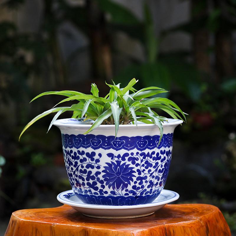 Īpaši liels zils un balts Jingdezhen