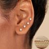 Labret Tragus Stecker Ohrring 16G Chirurgenstahl CZ Kristall Monroe Helix Knorpel Conch Medusa Lippe Körper Piercing Schmuck