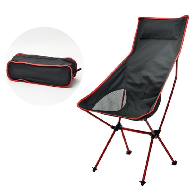 Outdoor Fishing Chair Compact Camp Backrest Chair Folding Fishing BBQ Chairs