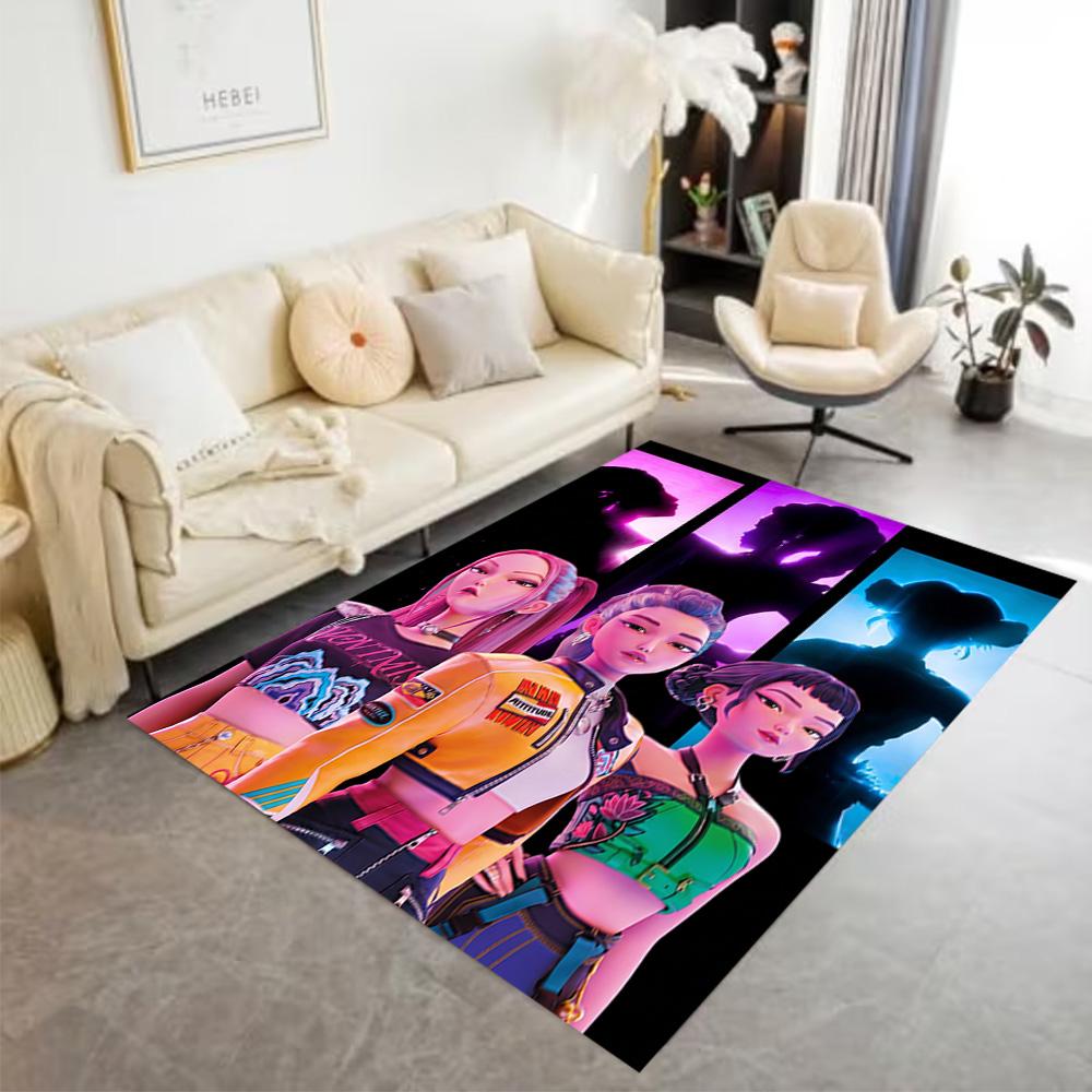 Colorful Fashion Friends Floor Rug Office Rug Perfect for Balcony Kitchen Game Room Hallway Antislip Carpet Anime Office Decor Gift for Festivals