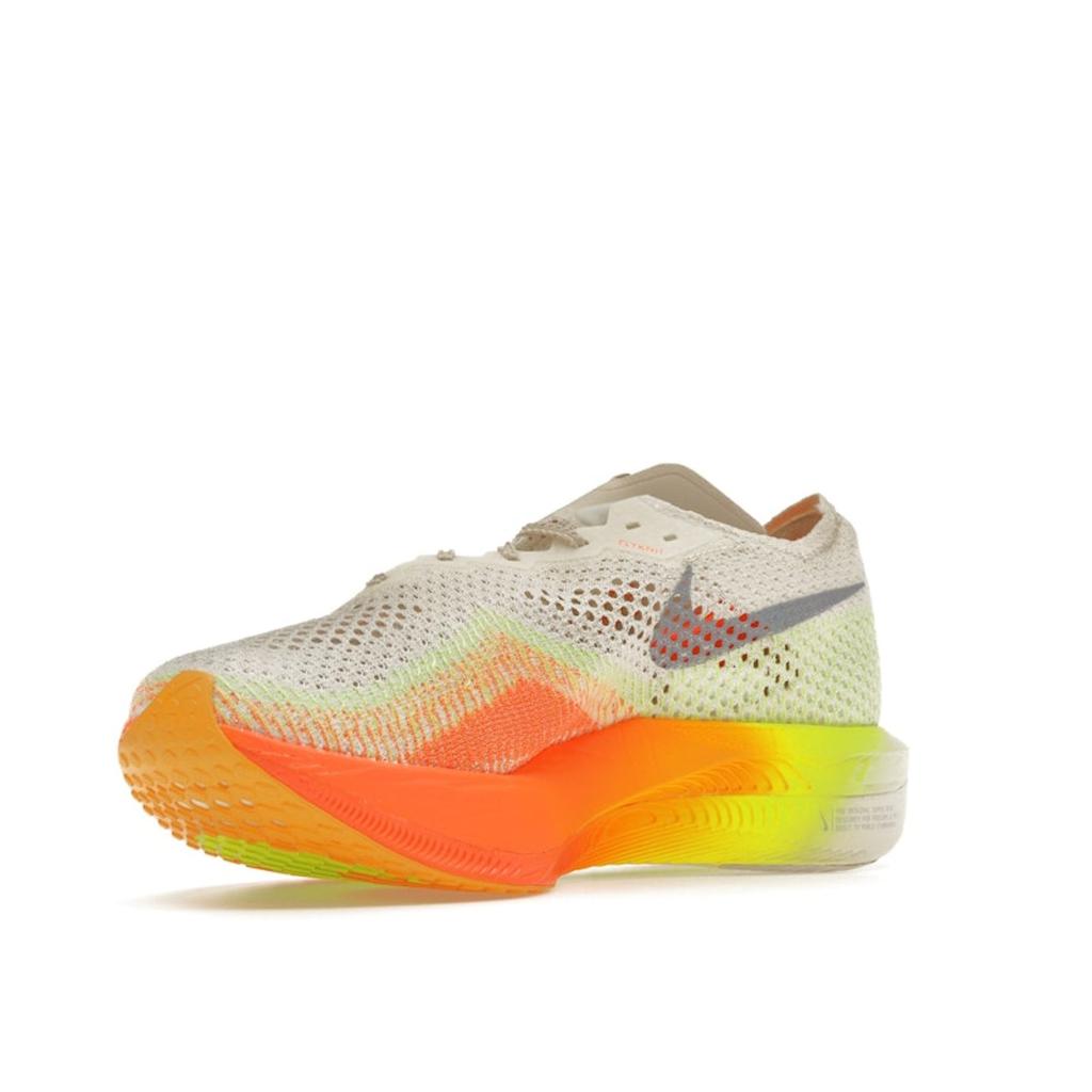 Nike ZoomX VaporFly Next% 3 Sail Orange Men Sneakers Cream Bold-Orange Neon-Green DV4129-101
