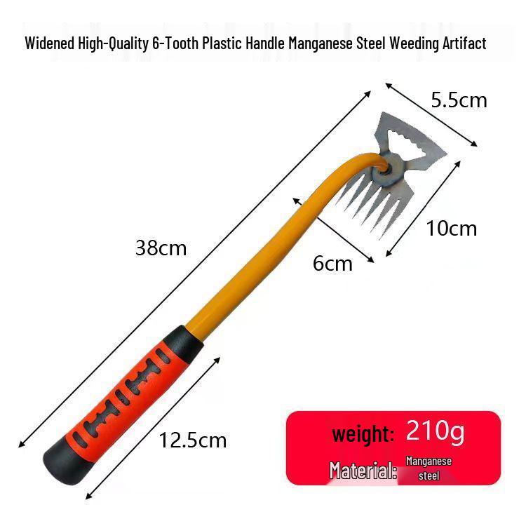 Manganese Steel Handheld Gardening Tool for Root Removal and Soil Loosening