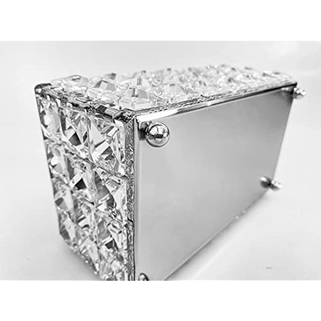 Kristall-Taschentuchbox Haushalt Wohnzimmer Schreibtischzubehör Papierbox zum Herausziehen