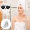 8Pcs Self Adhesive Wall Mount Eyeglasses Storage Rack Nose Shape Holder Stand for Sunglasses for Home Bathroom Bedroom
