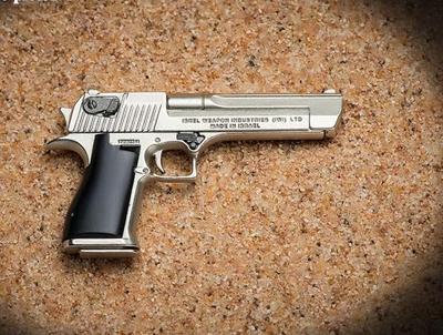 Toy Hobby Scale Action Figure Alloy Metal Handgun Model [TOYBARJAPAN] 1/6 Accessories/Military LONGSHANZHONGGONG.TOYS LSJS-011 (B Silver)
