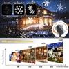 USB Powered LEDChristmasProjector Light with DynamicSnowflake Pattern Night Light for Thanksgiving Valentine Party Holiday Decor