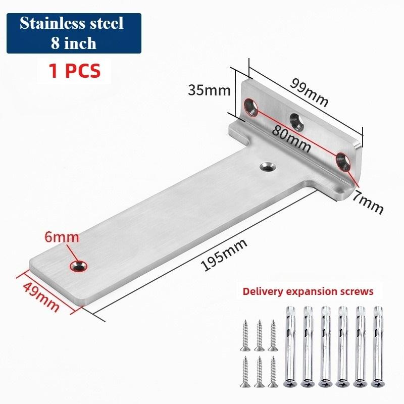 1 PCS 200kg Bearing Capacity Suspended Tripod Brackets Wall Shelf Support Hidden Wall Fixed Partition Storage Rack Shelves