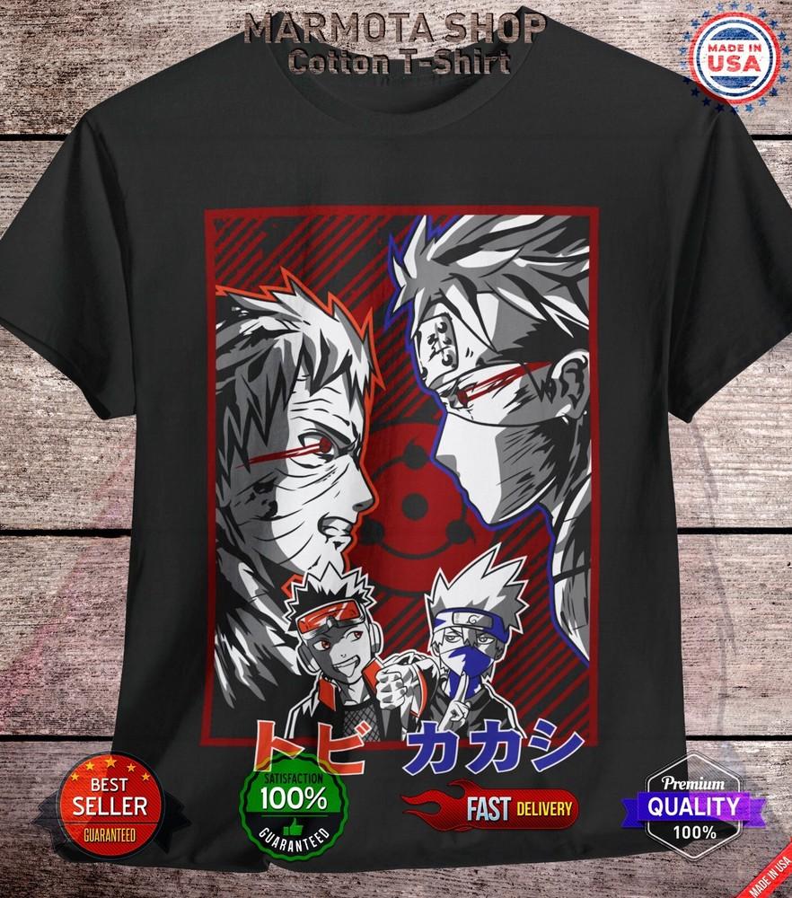 

Kakashi T-Shirt Naruto Madara Sasuke Itachi Uchiha Anime Unisex Tee Shirt Manga M